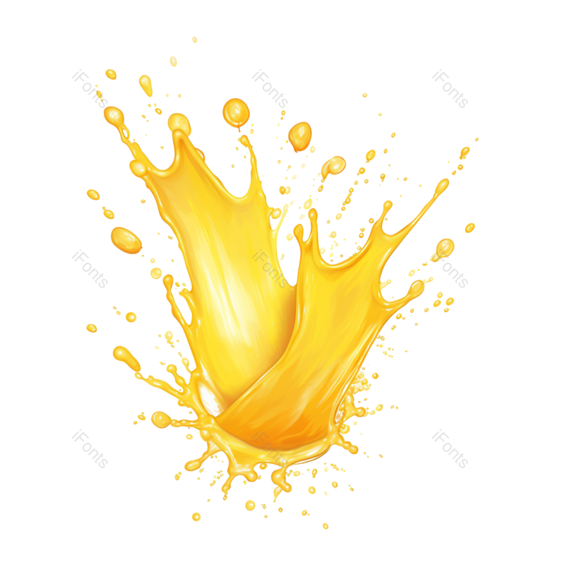 清新图片,夏天元素,抽象PNG,涂料免抠素材